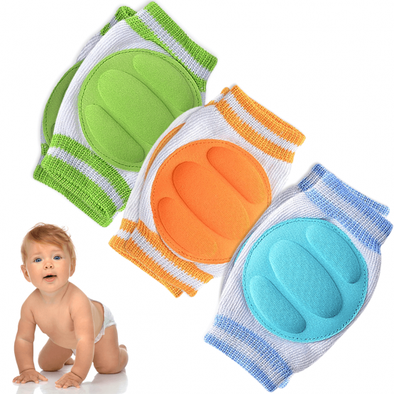 Baby Knee Pads for Crawling (3 Pairs)