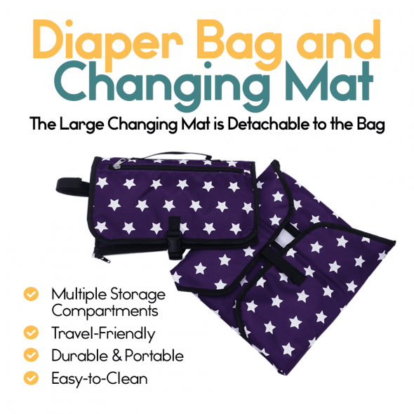diaper bag and changing mat