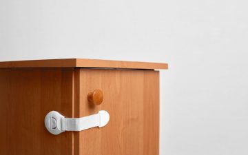anti tip furniture straps - babyproof cabinet lock